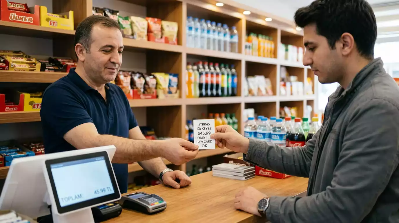 Paysafecard PIN kodu satın alma süreci ve 16 haneli kod örneği